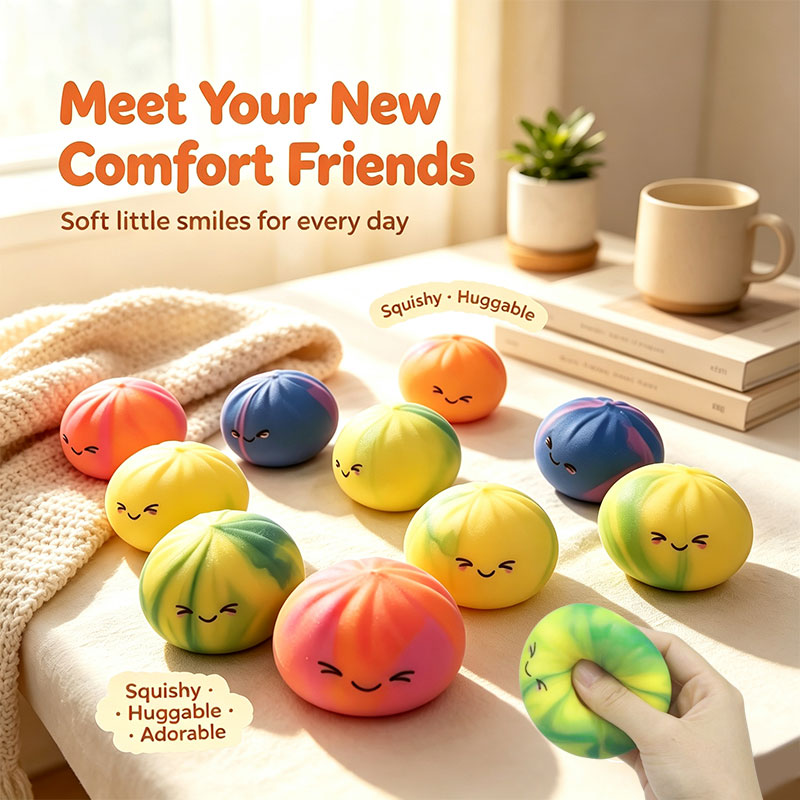 Party Games For Adults And Kids - Juguete Squishy de Dumpling de Color